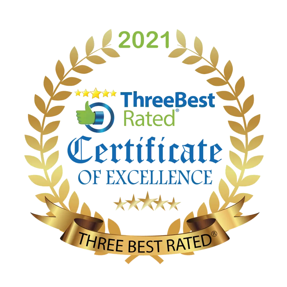 2020 Three Best Rated Excellence Certificate