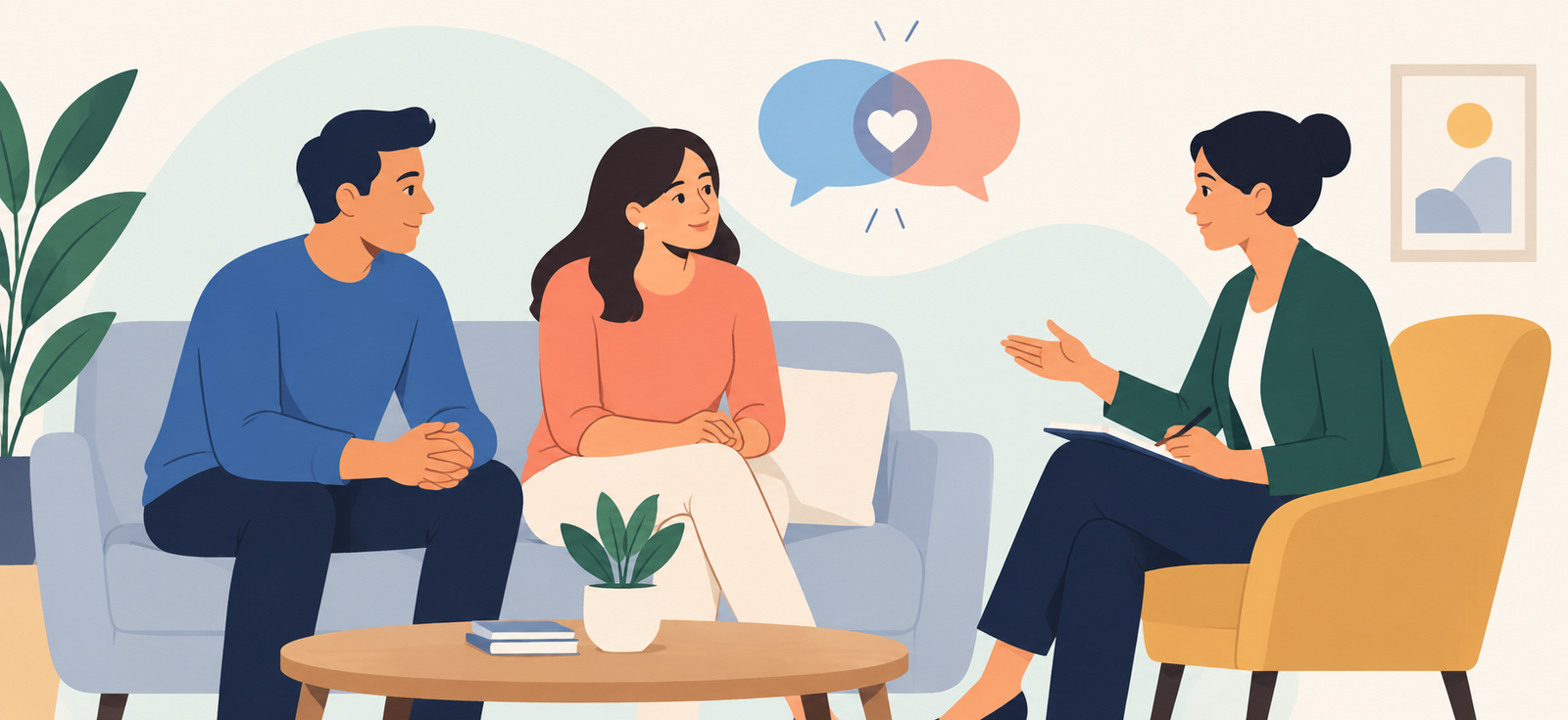 Empathetic Couples Counseling Session